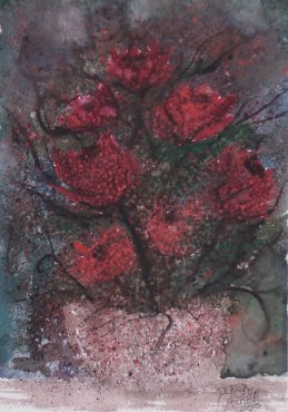 roses flower painting