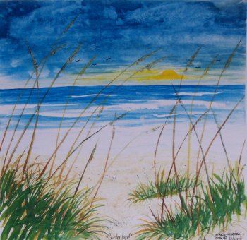 cumberland island beach painting