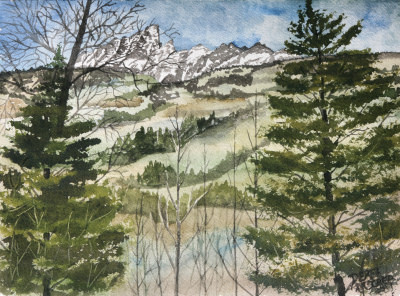 Grand Teton National Park painting
