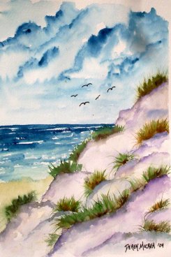 beach painting