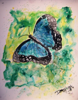 butterfly watercolor paintings