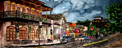 Fayetteville Arkansas city drawing