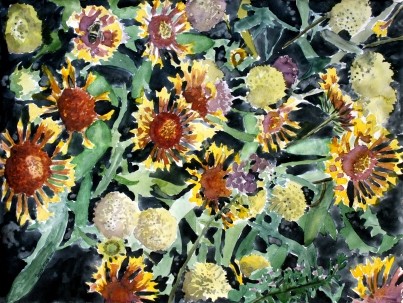 flowers and bees