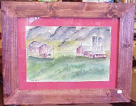 framed folk art