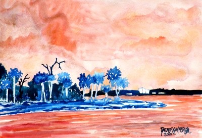 island art tropical painting