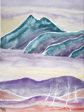 watercolor landscape painting