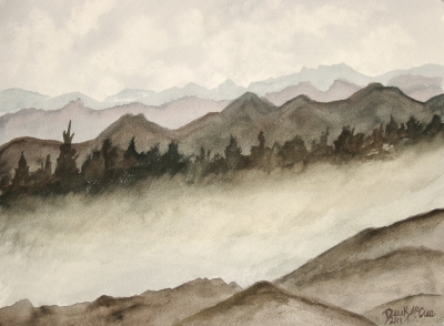 landscape watercolor painting