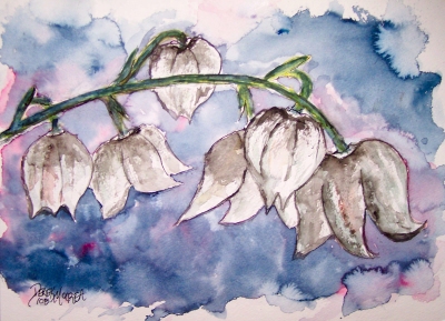 flower watercolor painting