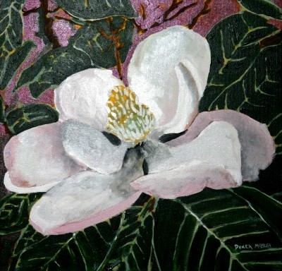 magnolia flower painting