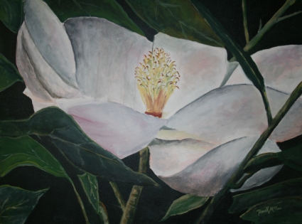 magnolia flower painting