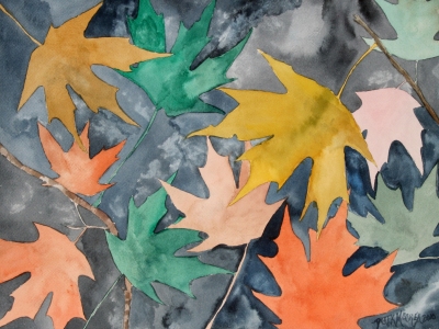 paintings of leaves