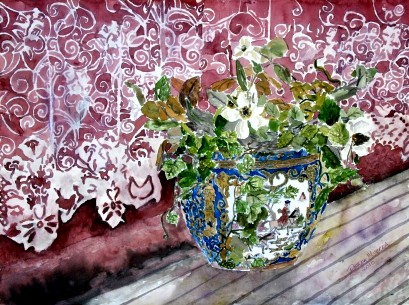 painting with lace