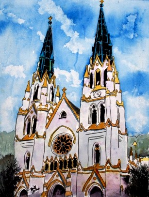 st john the baptist church painting