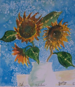 sunflowers flower art