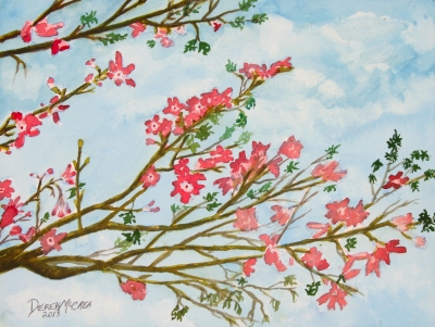 flower watercolor painting